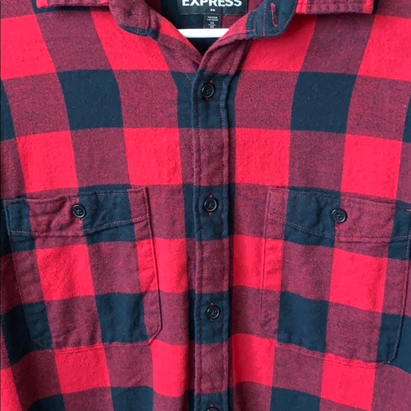 Express Men Button Up Shirt Jacket - Picture 3 of 6